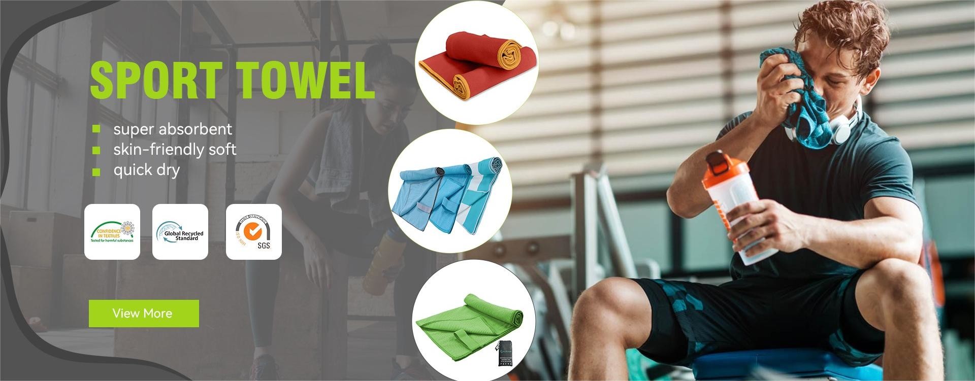 品質 マイクロファイバーのスポーツ タオル 工場