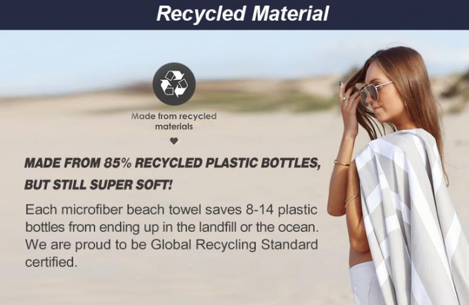 超大サイズ 軽量 乾燥した砂に耐える 吸着剤 ビーチ 泳ぐ ミクロファイバー ビーチ タオル 0