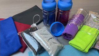 瞬時に涼しく保つマイクロファイバー冷却タオル